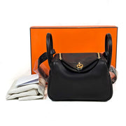 Hermes Lindy Mini Black Volupto Calfskin - Jiaxyk